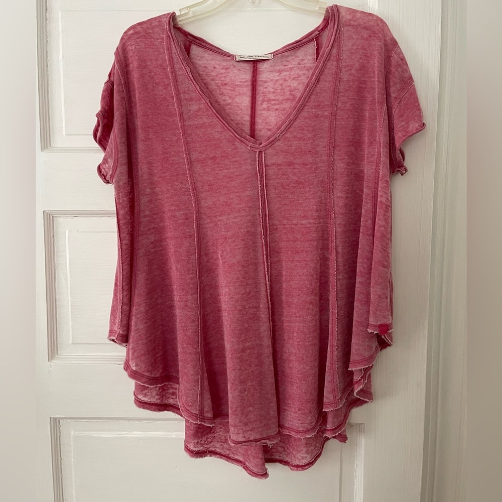 We the Free Flowy Pink Top